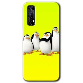 Realme 7 Penguenler Baskılı Uyumlu Silikon Kılıf