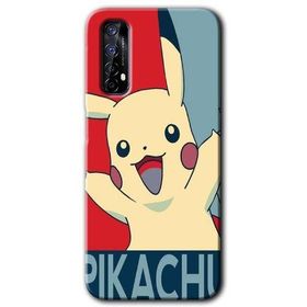 Realme 7 Pikaçhu Baskılı Uyumlu Silikon Kılıf