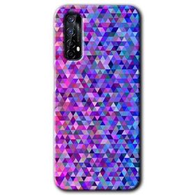 Realme 7 Pixel Mozaik Baskılı Uyumlu Silikon Kılıf