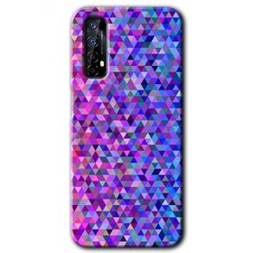 Realme 7 Pixel Mozaik Baskılı Uyumlu Silikon Kılıf
