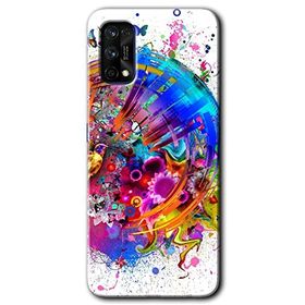 Realme 7 Pro 4K Clock Baskılı Uyumlu Silikon Kılıf