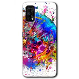 Realme 7 Pro 4K Clock Baskılı Uyumlu Silikon Kılıf