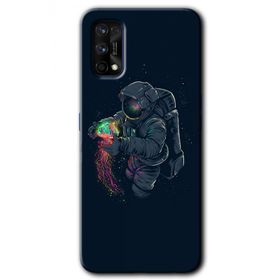 Realme 7 Pro Astronot Kıyafeti Baskılı Uyumlu Silikon Kılıf