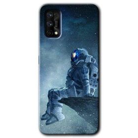 Realme 7 Pro Astronot Yalnızlığı Baskılı Uyumlu Silikon Kılıf
