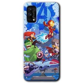 Realme 7 Pro Avengers Cartoon Baskılı Uyumlu Silikon Kılıf