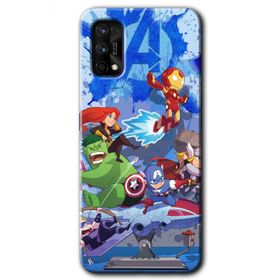 Realme 7 Pro Avengers Cartoon Baskılı Uyumlu Silikon Kılıf