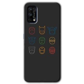 Realme 7 Pro Avengers Minimalism Baskılı Uyumlu Silikon Kılıf