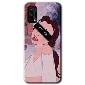Realme 7 Pro Bad Girl Baskılı Uyumlu Silikon Kılıf