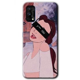 Realme 7 Pro Bad Girl Baskılı Uyumlu Silikon Kılıf