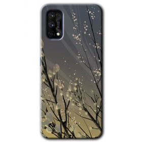 Realme 7 Pro Branches Flowers Baskılı Uyumlu Silikon Kılıf