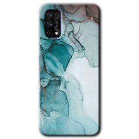 Realme 7 Pro Buzul Mermer Baskılı Uyumlu Silikon Kılıf
