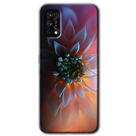 Realme 7 Pro Çiçek Motif Baskılı Uyumlu Silikon Kılıf