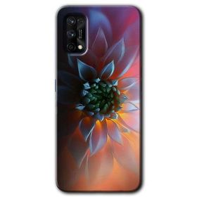 Realme 7 Pro Çiçek Motif Baskılı Uyumlu Silikon Kılıf