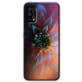 Realme 7 Pro Çiçek Motif Baskılı Uyumlu Silikon Kılıf