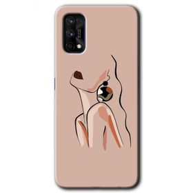 Realme 7 Pro Çizim Silüet Baskılı Uyumlu Silikon Kılıf