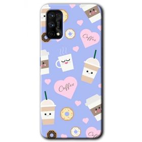 Realme 7 Pro Coffee Cake Baskılı Uyumlu Silikon Kılıf