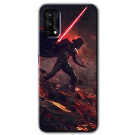 Realme 7 Pro Darh Vader Wars Baskılı Uyumlu Silikon Kılıf