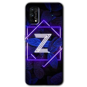Realme 7 Pro Dark Neon Yaprak Z Harfi Baskılı Uyumlu Silikon Kılıf