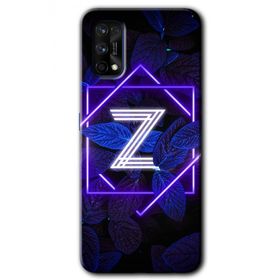 Realme 7 Pro Dark Neon Yaprak Z Harfi Baskılı Uyumlu Silikon Kılıf
