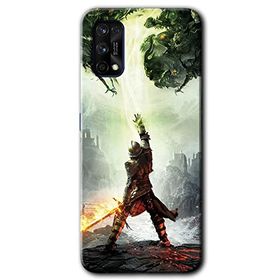 Realme 7 Pro Dragon Hunter Baskılı Uyumlu Silikon Kılıf