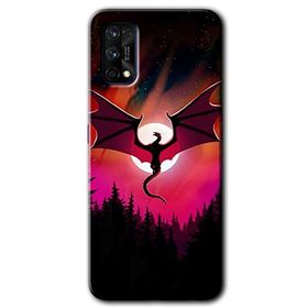 Realme 7 Pro Dragon Night Baskılı Uyumlu Silikon Kılıf