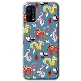 Realme 7 Pro Exlusive Design 4 Baskılı Uyumlu Silikon Kılıf
