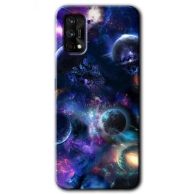 Realme 7 Pro Gezegen Karışımı Baskılı Uyumlu Silikon Kılıf