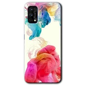Realme 7 Pro Gökkuşağı Color Baskılı Uyumlu Silikon Kılıf