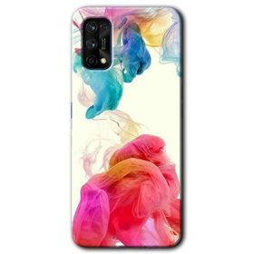 Realme 7 Pro Gökkuşağı Color Baskılı Uyumlu Silikon Kılıf