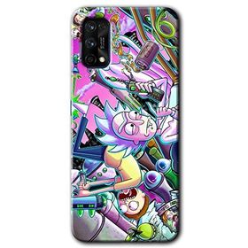 Realme 7 Pro Graffiti Çizgi Film Baskılı Uyumlu Silikon Kılıf