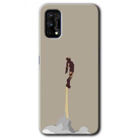 Realme 7 Pro İronman Airport Baskılı Uyumlu Silikon Kılıf