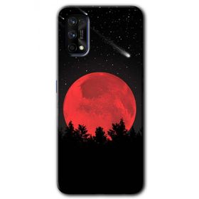 Realme 7 Pro Kanlı Ay Baskılı Uyumlu Silikon Kılıf