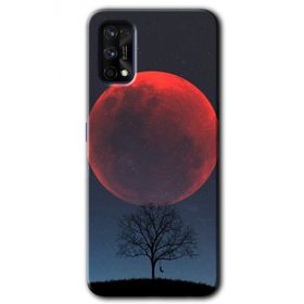 Realme 7 Pro Kanlı Ay Baskılı Uyumlu Silikon Kılıf
