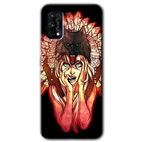 Realme 7 Pro Kara Kedi Baskılı Uyumlu Silikon Kılıf