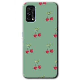 Realme 7 Pro Kiraz Berry Baskılı Uyumlu Silikon Kılıf