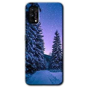 Realme 7 Pro Kış Manzarası Baskılı Uyumlu Silikon Kılıf