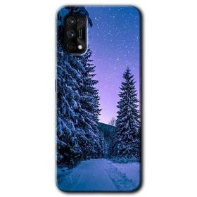 Realme 7 Pro Kış Manzarası Baskılı Uyumlu Silikon Kılıf