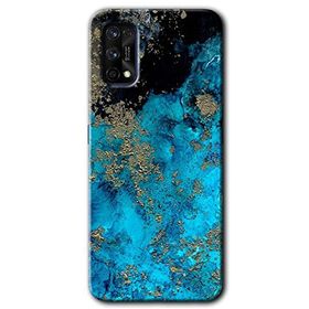 Realme 7 Pro Klas Mermer Baskılı Uyumlu Silikon Kılıf