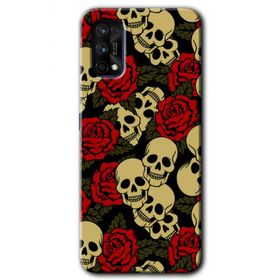 Realme 7 Pro Kurukafa Aşk Baskılı Uyumlu Silikon Kılıf
