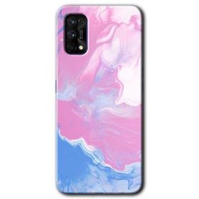 Realme 7 Pro Liquid Lekeler Art Baskılı Uyumlu Silikon Kılıf