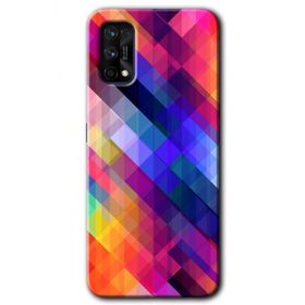 Realme 7 Pro Multi Oblique Baskılı Uyumlu Silikon Kılıf