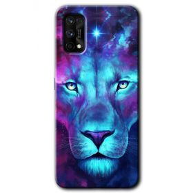 Realme 7 Pro Neon Lion Baskılı Uyumlu Silikon Kılıf
