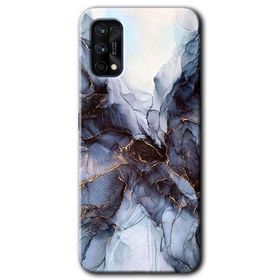 Realme 7 Pro Otantik Mermer Baskılı Uyumlu Silikon Kılıf