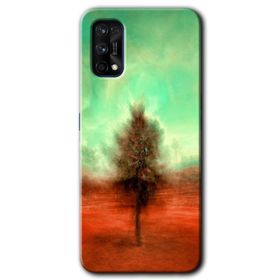 Realme 7 Pro Outlines Paint Baskılı Uyumlu Silikon Kılıf