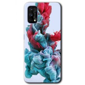 Realme 7 Pro Renkli Karışım Baskılı Uyumlu Silikon Kılıf