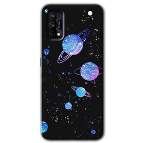 Realme 7 Pro Samanyolu Galaksi Baskılı Uyumlu Silikon Kılıf