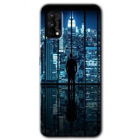 Realme 7 Pro Şehir Manzarası Baskılı Uyumlu Silikon Kılıf
