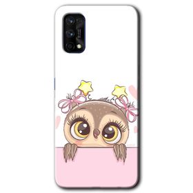 Realme 7 Pro Sevimli Baykuş Baskılı Uyumlu Silikon Kılıf