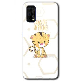 Realme 7 Pro Sevimli Kedi 1 Baskılı Uyumlu Silikon Kılıf