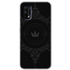 Realme 7 Pro Siyah Mandala 1 Baskılı Uyumlu Silikon Kılıf